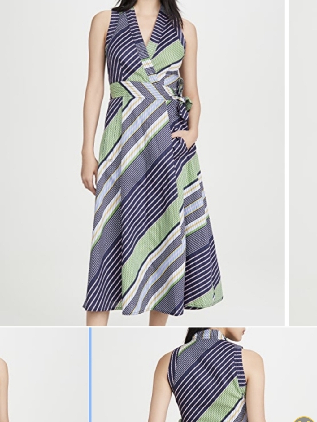 Tory Burch, New, Wrap Midi Dress, Sz 8